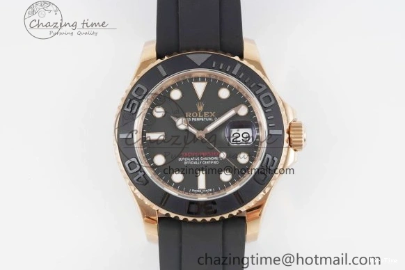 MiroTime 0508 Yacht-Master 116655 VSF 1:1 Best Edition Black Ceramic Bezel on Oysterflex Rubber Strap VS Practical 2096
